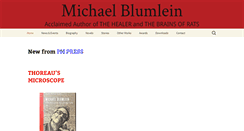 Desktop Screenshot of michaelblumlein.com