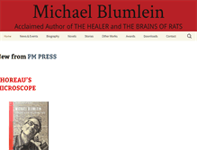 Tablet Screenshot of michaelblumlein.com